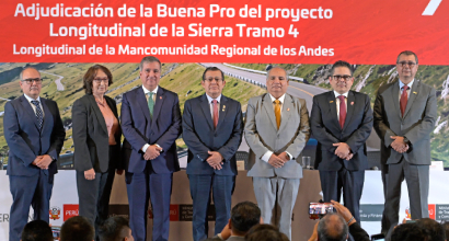 Government awards concession for the Longitudinal of the Sierra Highway Section 4, which will benefi