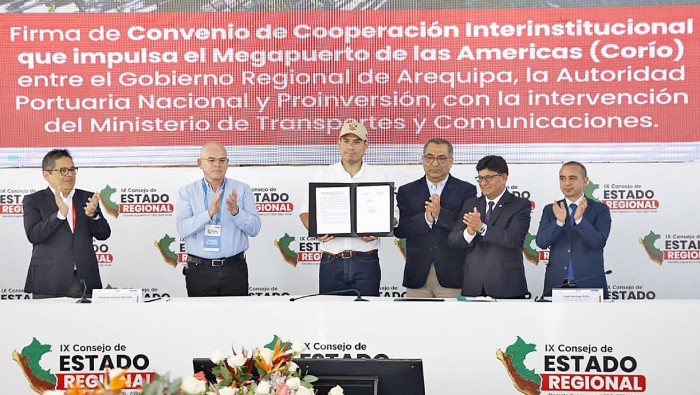 firma convenio megapuerto americas
